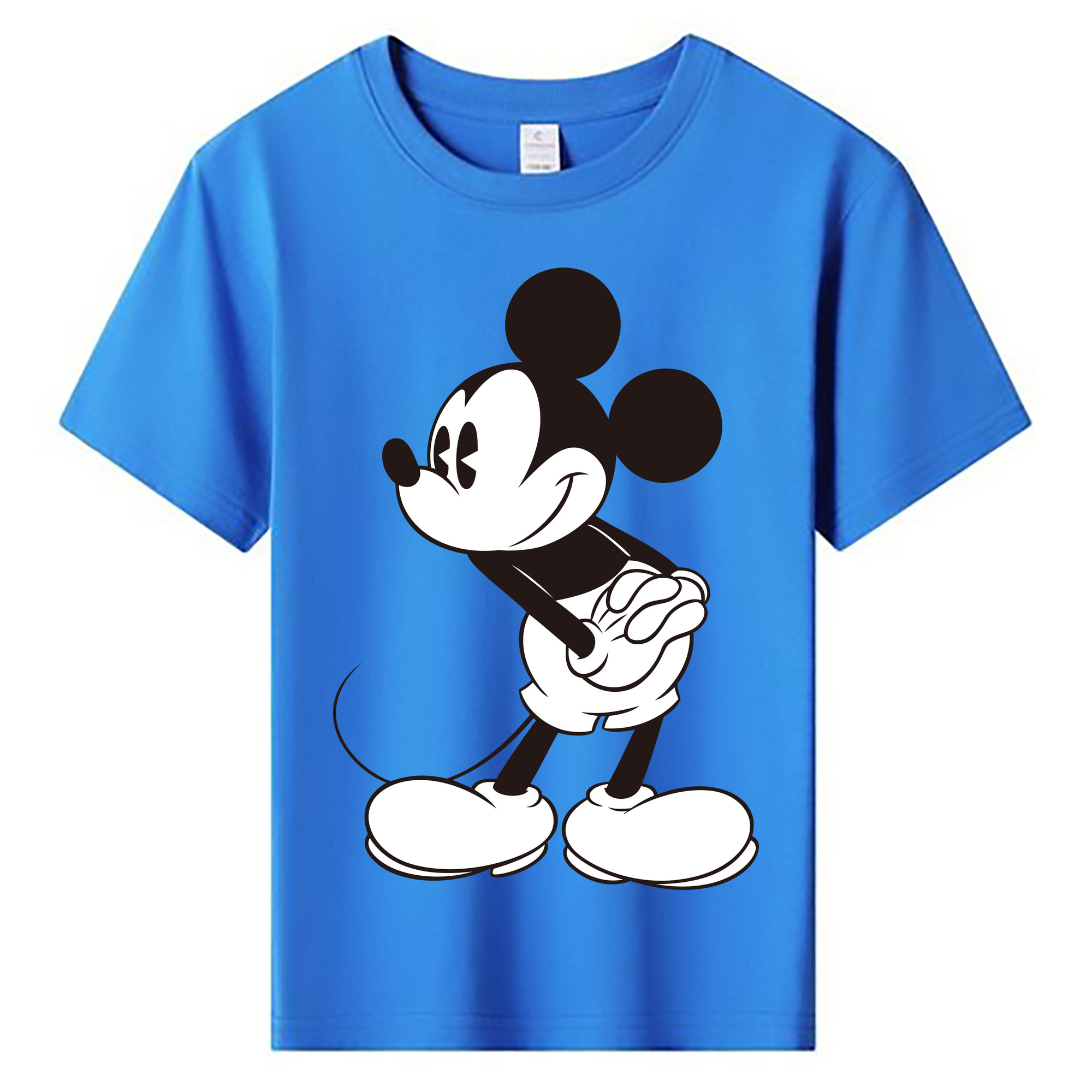 ミッキーマウス Mickey Mouse 綿100％キッズTシャツ（フロントプリント）
